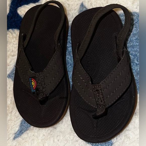 Rainbow Kid Cape PU Nubuck Flip Flop Sandal, Size 5/6 🩴NWT - Picture 3 of 8